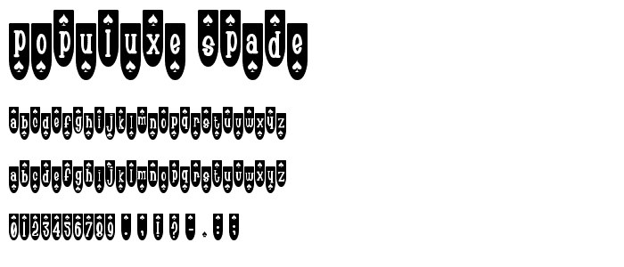 Populuxe Spade   font